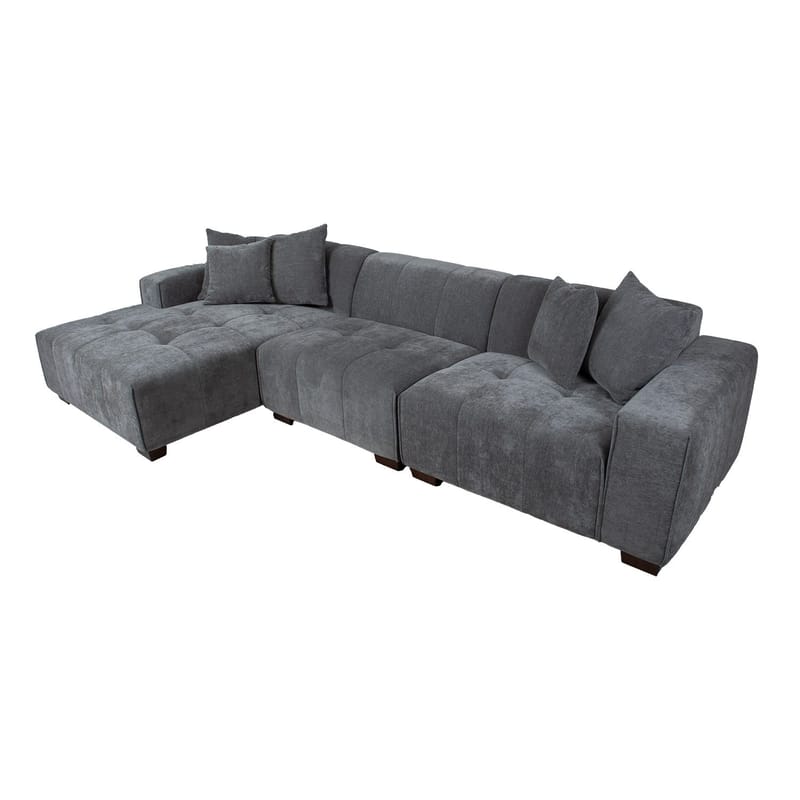 Hörnsoffa Hjelor Vänster - Grå - Möbler - Soffa - Divansoffor & schäslongsoffa