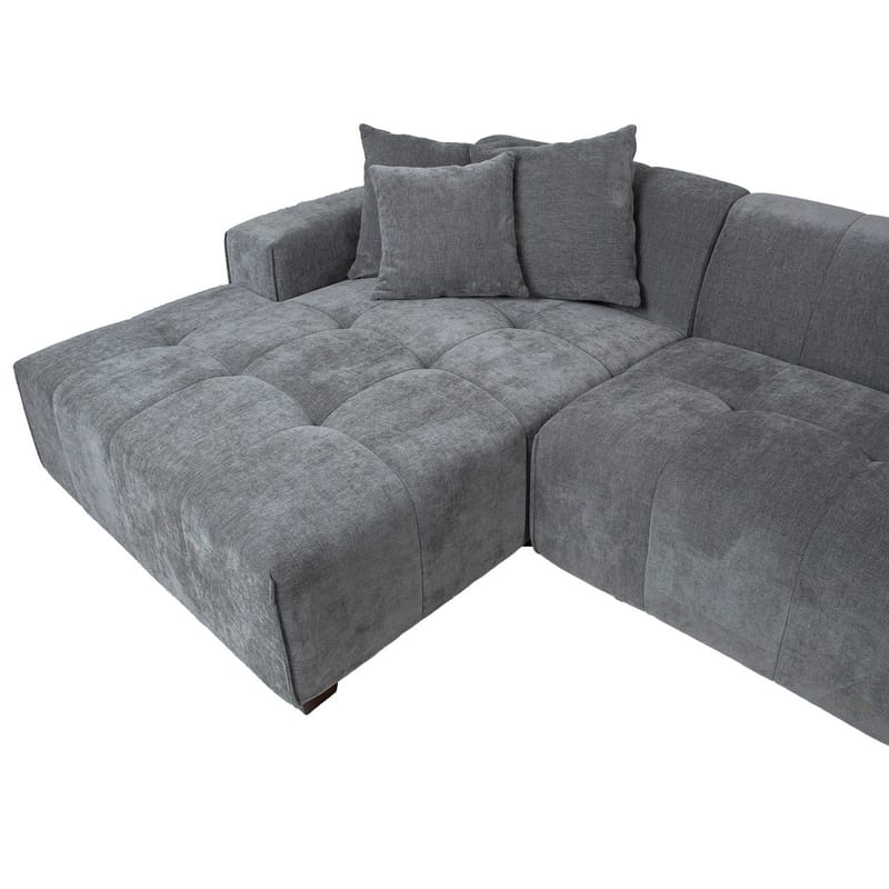Hörnsoffa Hjelor Vänster - Grå - Möbler - Soffa - Divansoffor & schäslongsoffa