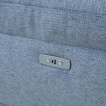 Hörnsoffa Luzern elektrisk recliner Högerhörn - blågrå - Möbler - Soffa - Biosoffa & reclinersoffa