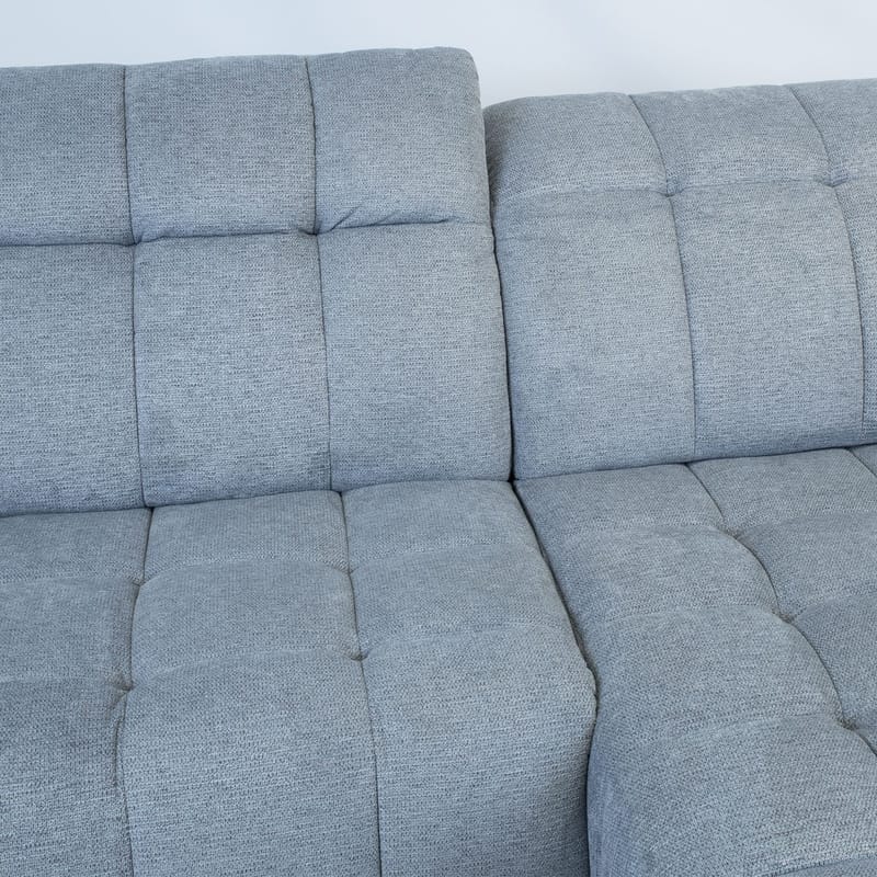 Hörnsoffa Luzern elektrisk recliner Högerhörn - blågrå - Möbler - Soffa - Biosoffa & reclinersoffa