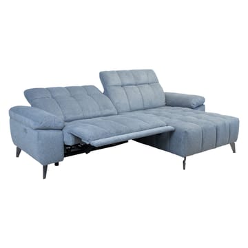 Hörnsoffa Luzern elektrisk recliner Högerhörn - blågrå - Möbler - Soffa - Biosoffa & reclinersoffa