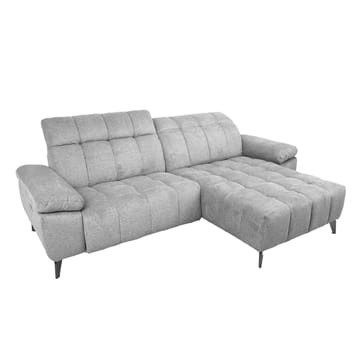 Hörnsoffa Luzern elektrisk recliner Högerhörn - ljusgrå - Möbler - Soffa - Biosoffa & reclinersoffa