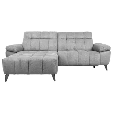 Hörnsoffa Luzern elektrisk recliner Vänsterhörn - ljusgrå - Möbler - Soffa - Biosoffa & reclinersoffa