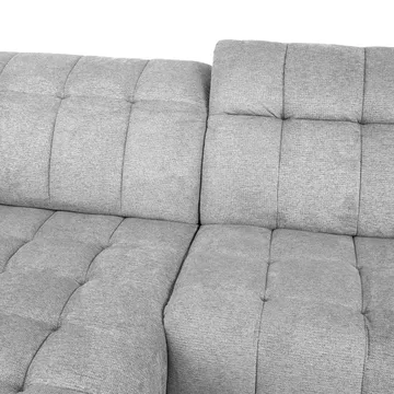 Hörnsoffa Luzern elektrisk recliner Vänsterhörn - ljusgrå - Möbler - Soffa - Biosoffa & reclinersoffa