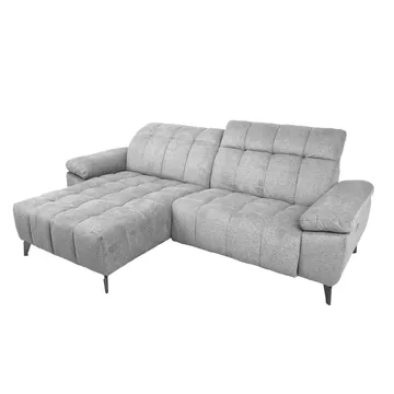 Hörnsoffa Luzern elektrisk recliner Vänsterhörn - ljusgrå - Möbler - Soffa - Biosoffa & reclinersoffa