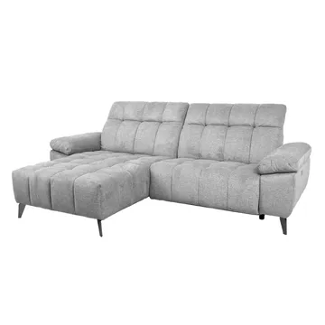 Hörnsoffa Luzern elektrisk recliner Vänsterhörn - ljusgrå - Möbler - Soffa - Biosoffa & reclinersoffa
