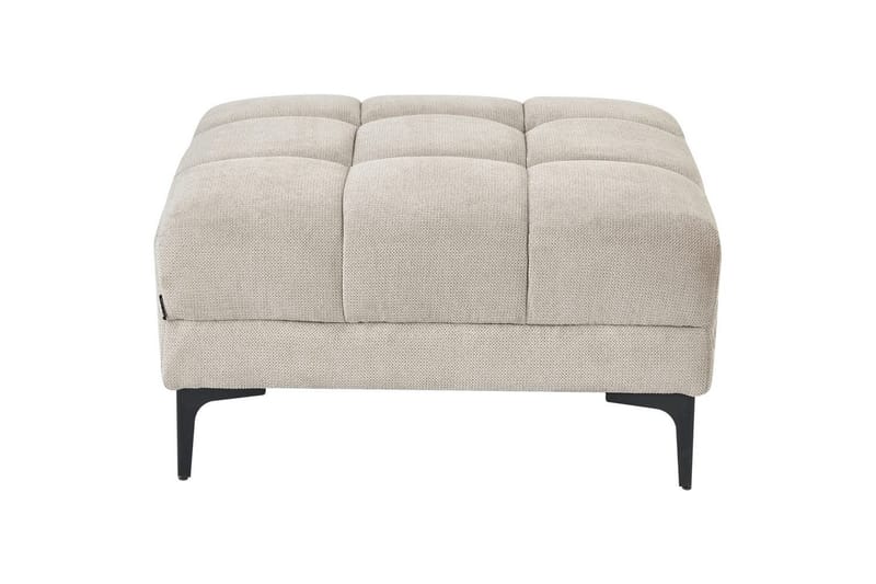 Hörnsoffa med fotpall Alnes Beige/svart, Högervänd - Beige/svart, Högervänd - Möbler - Soffa - Soffgrupp