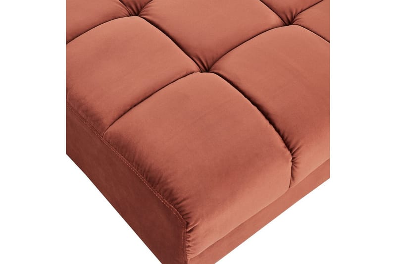 Hörnsoffa med fotpall Alnes Röd/Svart, Symmetrisk - Röd/Svart, Symmetrisk - Möbler - Soffa - Soffgrupp