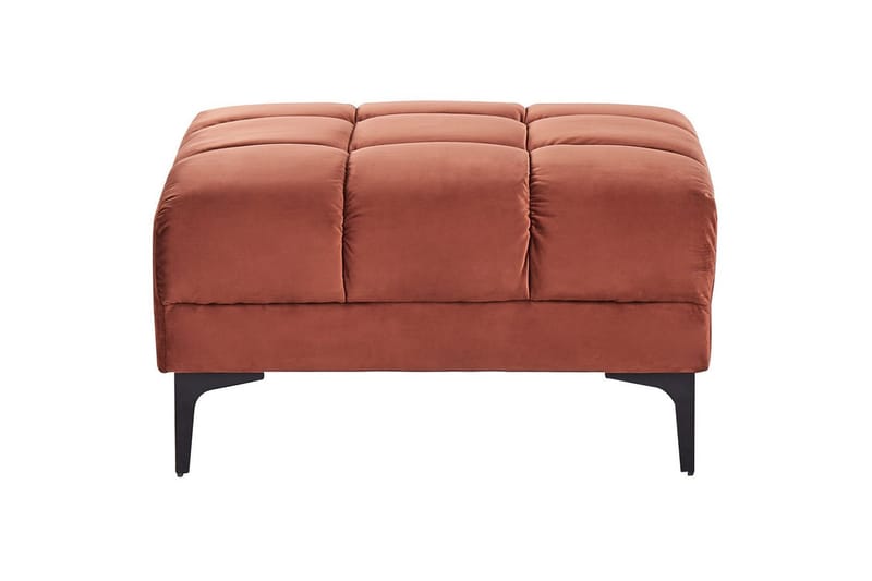 Hörnsoffa med fotpall Alnes Röd/Svart, Vänstervänd - Röd/Svart, Vänstervänd - Möbler - Soffa - Soffgrupp