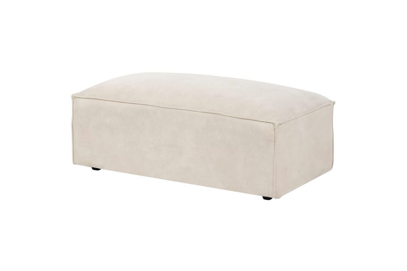 Hörnsoffa med fotpall Hellnar Beige, Vänstervänd - Beige, Vänstervänd - Möbler - Soffa - Divansoffor & schäslongsoffa