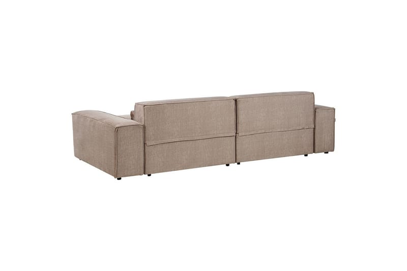 Hörnsoffa med fotpall Hellnar Brun, Högervänd - Brun, Högervänd - Möbler - Soffa - Divansoffor & schäslongsoffa