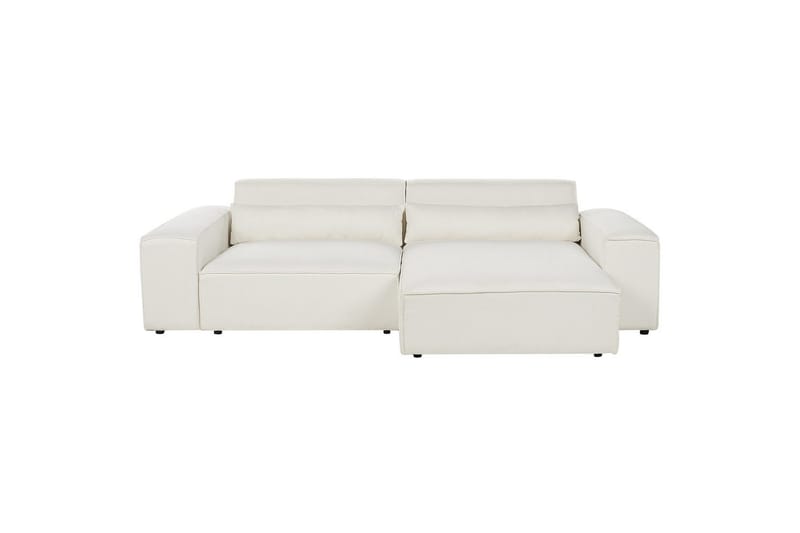 Hörnsoffa med fotpall Hellnar Vit, Vänstervänd - Vit, Vänstervänd - Möbler - Soffa - Divansoffor & schäslongsoffa