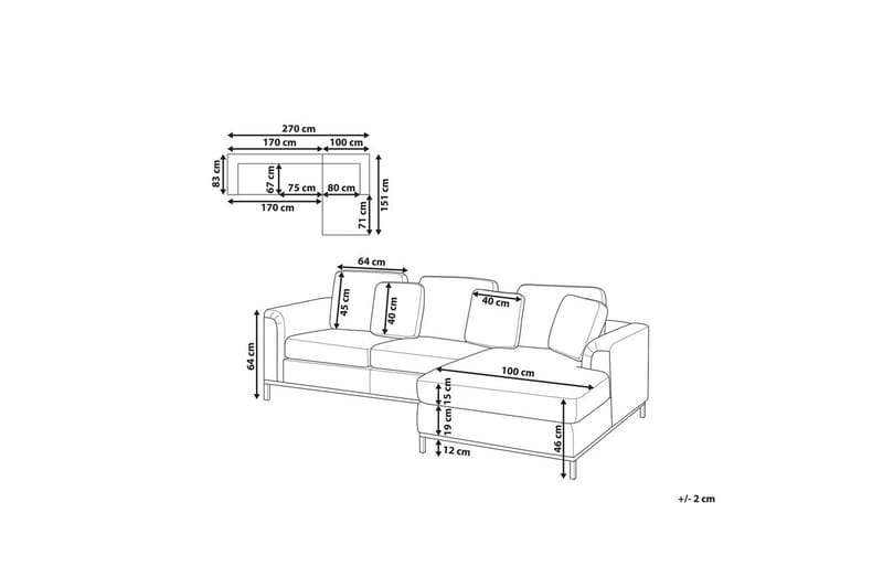 Hörnsoffa Oslo Vänstervänd - Vänstervänd - Möbler - Soffa - Divansoffor & schäslongsoffa