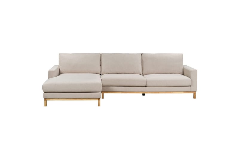 Hörnsoffa Siggard Beige, ljust trä - Beige, ljust trä - Möbler - Soffa - Soffgrupp