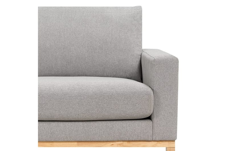 Hörnsoffa Siggard Grå, ljust trä - Grå, ljust trä - Möbler - Soffa - Soffgrupp