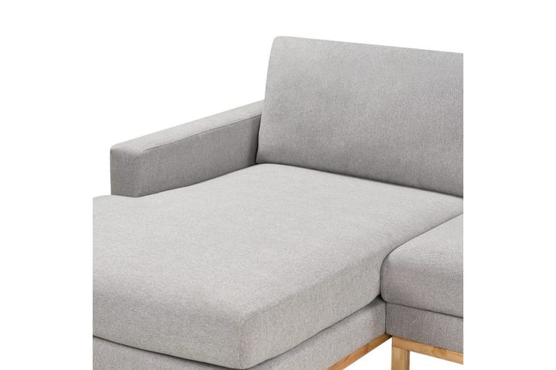 Hörnsoffa Siggard Grå, ljust trä - Grå, ljust trä - Möbler - Soffa - Soffgrupp