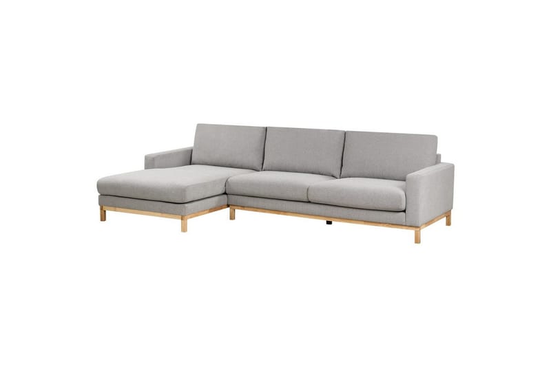 Hörnsoffa Siggard Grå, ljust trä - Grå, ljust trä - Möbler - Soffa - Soffgrupp