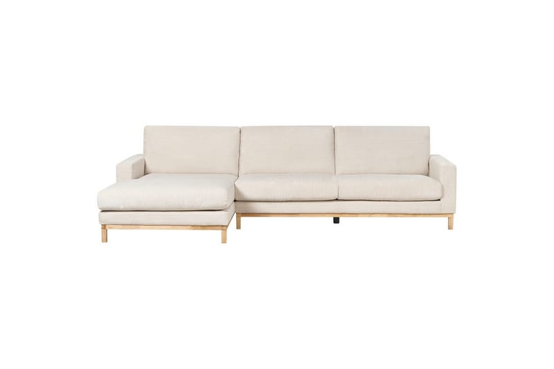 Hörnsoffa Siggard Ljusbeige, ljust trä - Ljusbeige, ljust trä - Möbler - Soffa - Soffgrupp