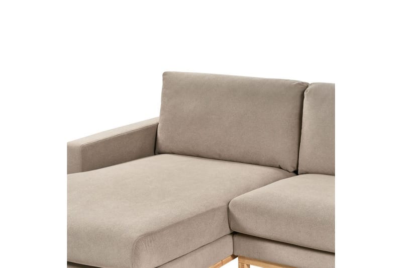 Hörnsoffa Siggard Taupe, ljust trä - Taupe, ljust trä - Möbler - Soffa - Soffgrupp