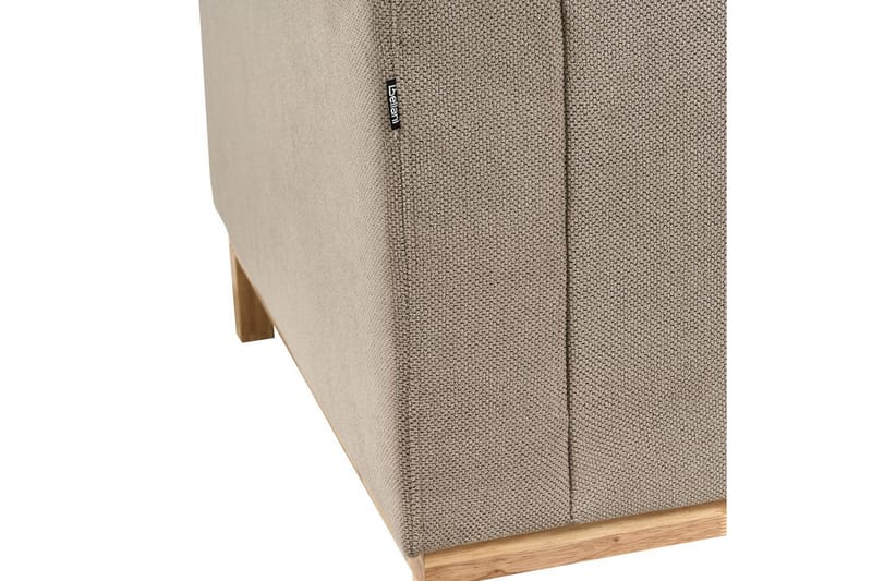 Hörnsoffa Siggard Taupe, ljust trä - Taupe, ljust trä - Möbler - Soffa - Soffgrupp