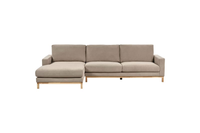 Hörnsoffa Siggard Taupe, ljust trä - Taupe, ljust trä - Möbler - Soffa - Soffgrupp
