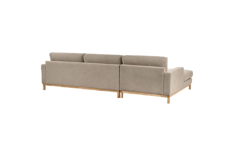 Hörnsoffa Siggard Taupe, ljust trä - Taupe, ljust trä - Möbler - Soffa - Soffgrupp