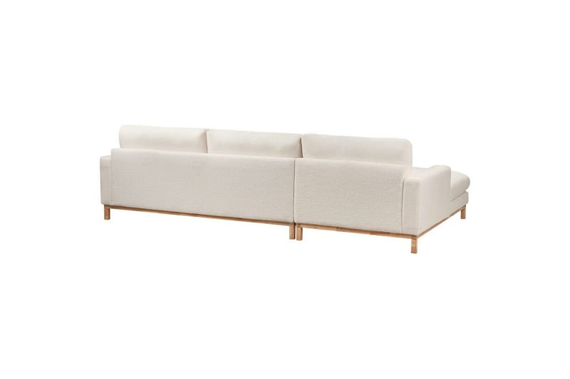 Hörnsoffa Siggard Vit, ljust trä - Vit, ljust trä - Möbler - Soffa - Soffgrupp