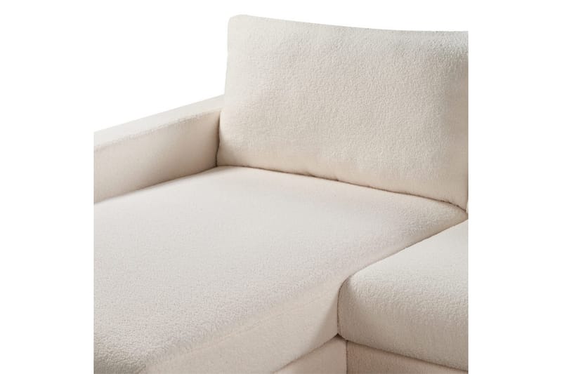 Hörnsoffa Siggard Vit, ljust trä - Vit, ljust trä - Möbler - Soffa - Soffgrupp
