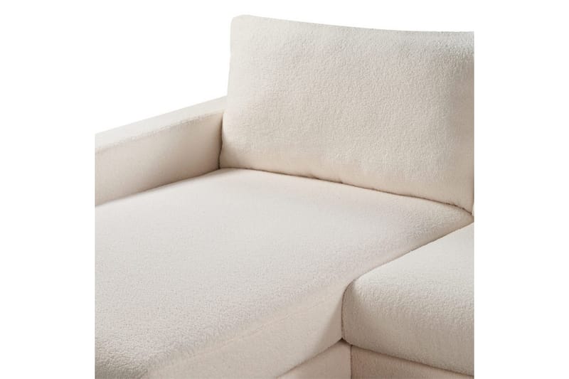 Hörnsoffa Siggard Vit, ljust trä - Vit, ljust trä - Möbler - Soffa - Soffgrupp