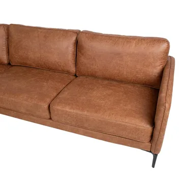Hörnsoffa Sofia Brun Vänsterhörn - brun - Möbler - Soffa - Skinnsoffor