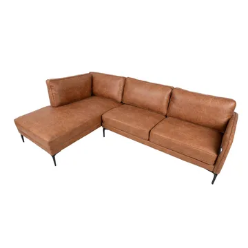 Hörnsoffa Sofia Brun Vänsterhörn - brun - Möbler - Soffa - Skinnsoffor