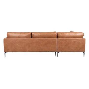 Hörnsoffa Sofia Brun Vänsterhörn - brun - Möbler - Soffa - Skinnsoffor