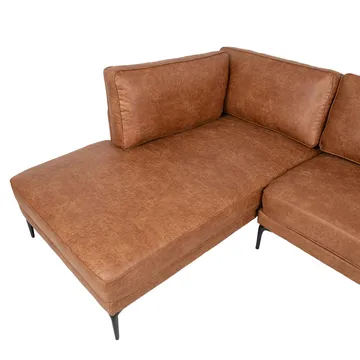 Hörnsoffa Sofia Brun Vänsterhörn - brun - Möbler - Soffa - Skinnsoffor