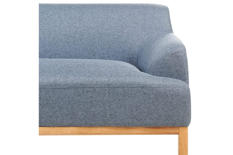 Hörnsoffa Sosjo Blått, ljust trä, Högervänd - Blått, ljust trä, Högervänd - Möbler - Soffa - Divansoffor & schäslongsoffa