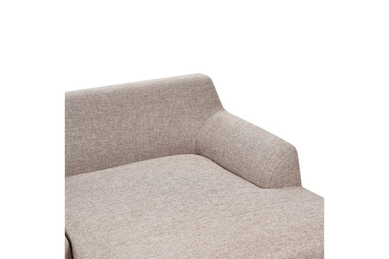 Hörnsoffa Sosjo Brunt, ljust trä, Vänstervänd - Brunt, ljust trä, Vänstervänd - Möbler - Soffa - Divansoffor & schäslongsoffa