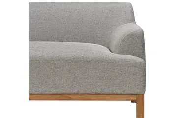 Hörnsoffa Sosjo Grå, ljust trä, Högervänd - Grå, ljust trä, Högervänd - Möbler - Soffa - Divansoffor & schäslongsoffa