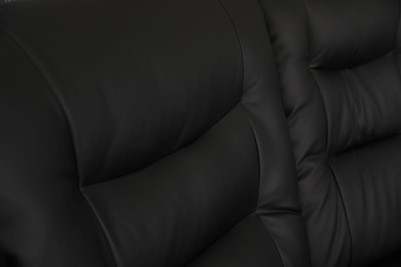 Hörnsoffa svart konstläder 5-sits - Peking - Svart - Möbler - Soffa - Hörnsoffa