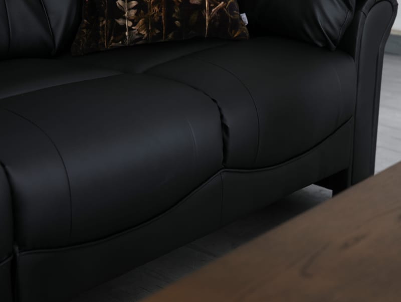 Hörnsoffa svart konstläder 5-sits - Peking - Svart - Möbler - Soffa - Hörnsoffa