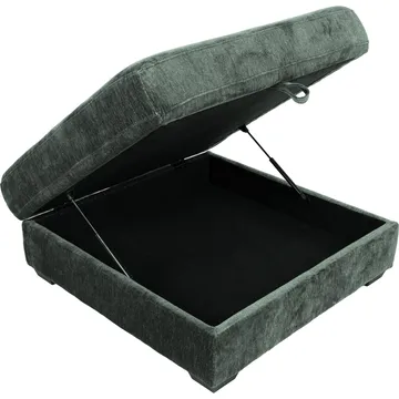 Hörnsoffa/ottoman Denvi - mintgrön - Möbler - Soffa - Hörnsoffa