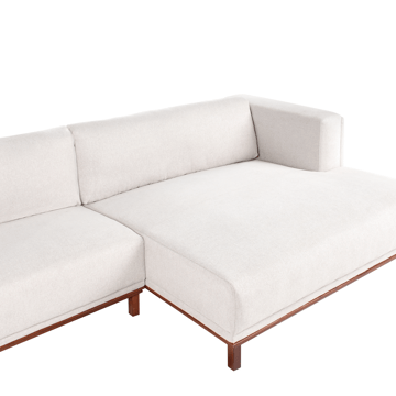 4-sits soffa Veng - Ljusbrun - Möbler - Soffa - Divansoffor & schäslongsoffa - 4 sits soffa med divan