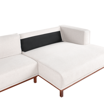 4-sits soffa Veng - Ljusbrun - Möbler - Soffa - Divansoffor & schäslongsoffa - 4 sits soffa med divan