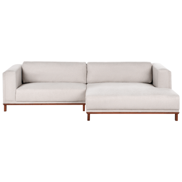 4-sits soffa Veng - Ljusbrun - Möbler - Soffa - Divansoffor & schäslongsoffa - 4 sits soffa med divan