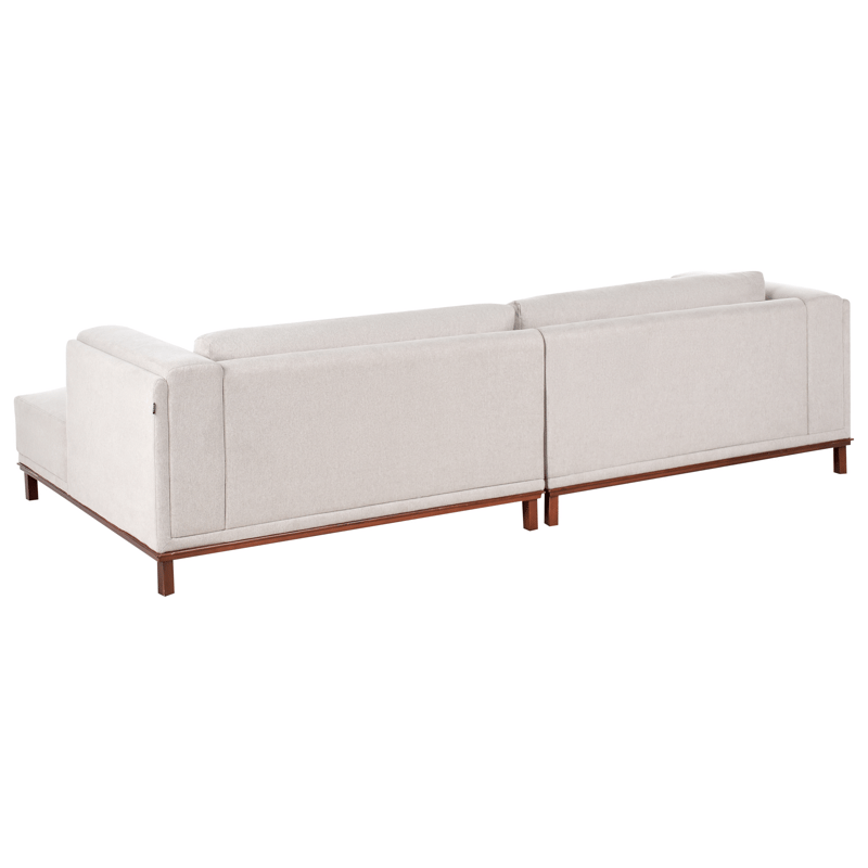 4-sits soffa Veng - Ljusbrun - Möbler - Soffa - Divansoffor & schäslongsoffa - 4 sits soffa med divan