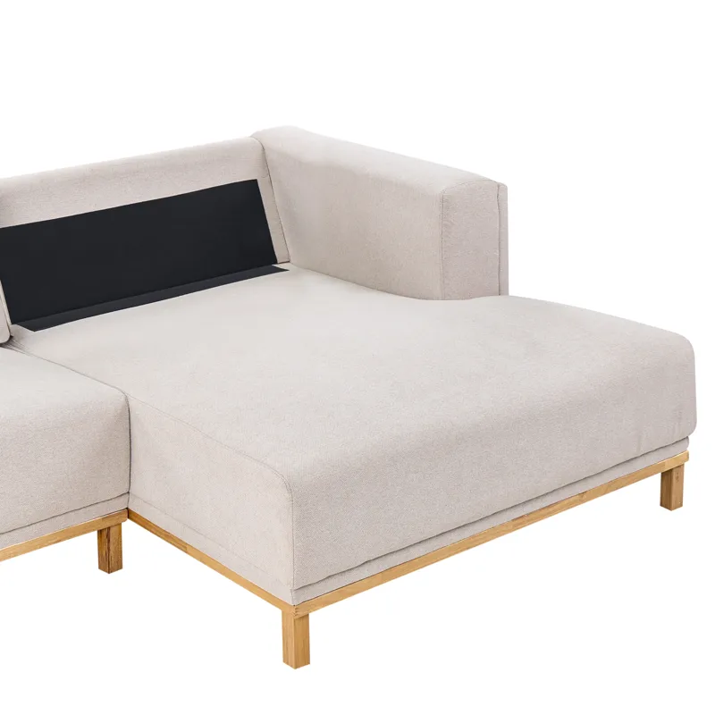 5-sits soffa Veng - Ljusbrun - Möbler - Soffa - Divansoffor & schäslongsoffa - 4 sits soffa med divan