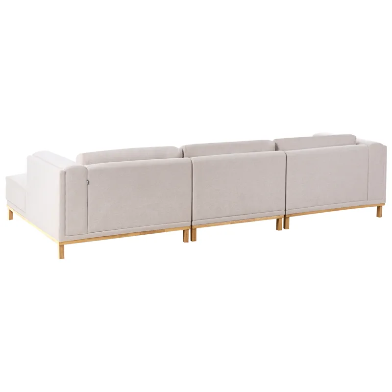5-sits soffa Veng - Ljusbrun - Möbler - Soffa - Divansoffor & schäslongsoffa - 4 sits soffa med divan
