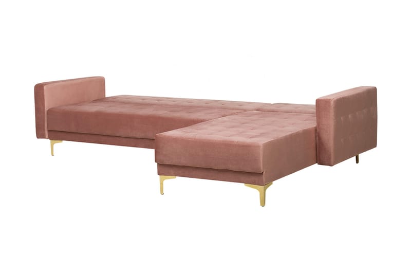 Aberdeen Hörnbäddsoffa med Fotpall - Rosa - Möbler - Soffa - Bäddsoffa