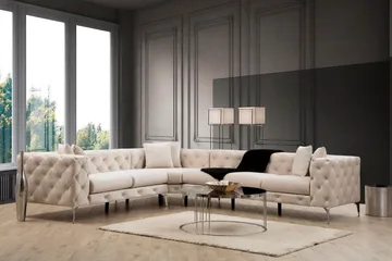 Beachport Hörnsoffa 6-sits - Beige - Möbler - Soffa - Hörnsoffa