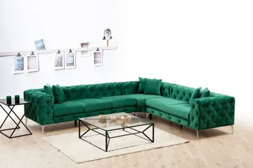 Beachport Hörnsoffa 6-sits - Grön - Möbler - Soffa - Hörnsoffa