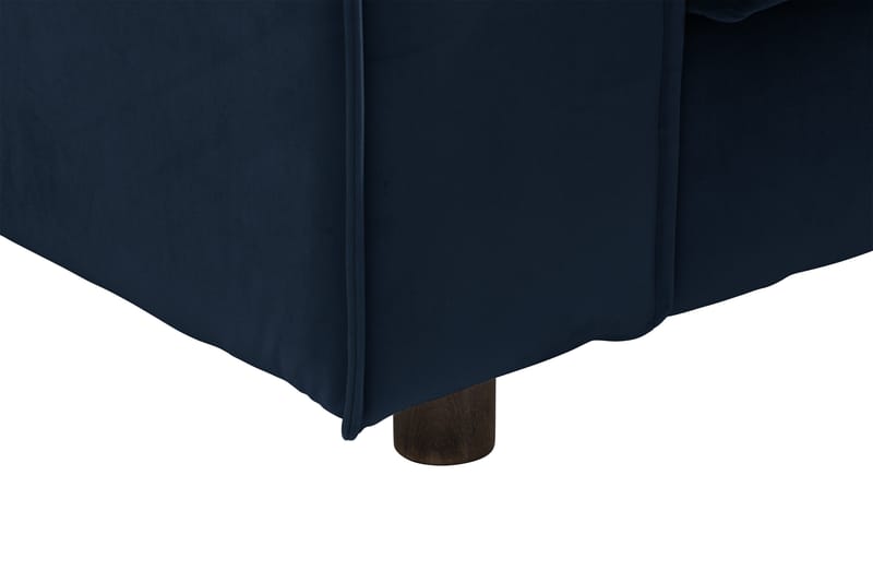 Cloudia Hörnsoffa Large Sammet - Blå - Möbler - Soffa - Hörnsoffa