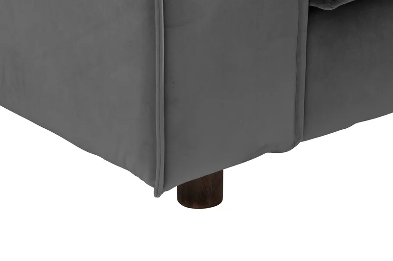 Cloudia Hörnsoffa Large Sammet - Ljusgrå - Möbler - Soffa - Hörnsoffa